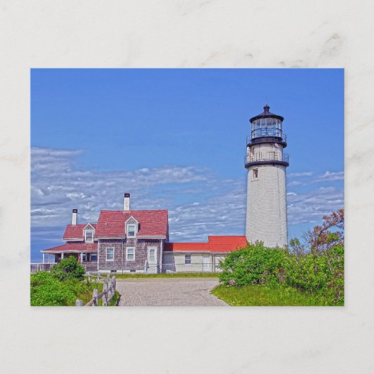 Briefkaart van vuurtoren van de Kaapverdische Zee (Voorkant)