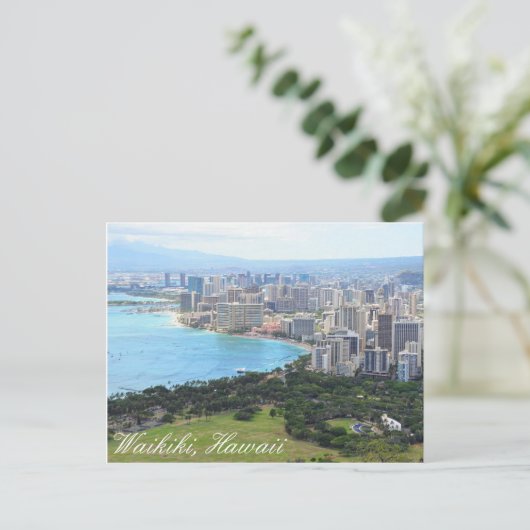 Briefkaart van Waikiki (Staand voorkant)