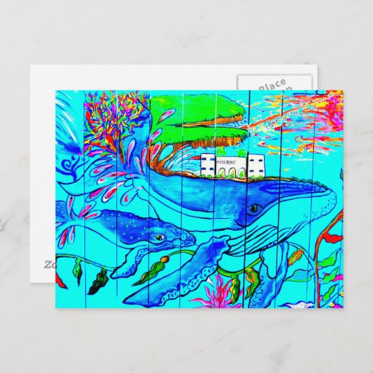 briefkaart van walvissen (Voorkant / Achterkant)