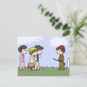 Briefkaart van Wandering Tinies (Staand voorkant)