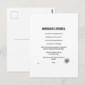 BRIEFKAART VAN WARRIOR (Voorkant / Achterkant)