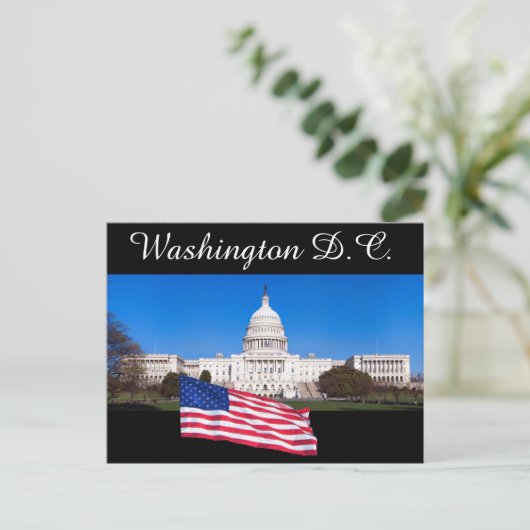 Briefkaart van Washington D.C. (Staand voorkant)