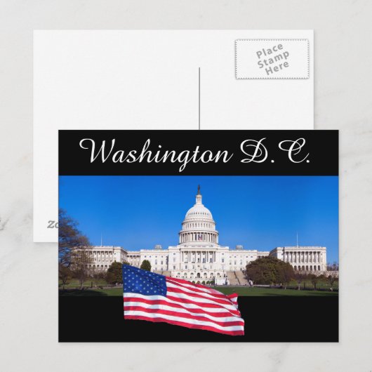 Briefkaart van Washington D.C. (Voorkant / Achterkant)
