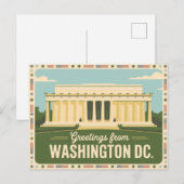  Briefkaart van Washington DC | Groeten van (Voorkant / Achterkant)