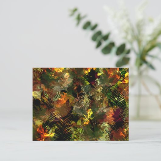 Briefkaart van Waterverf met alle bladeren (Staand voorkant)