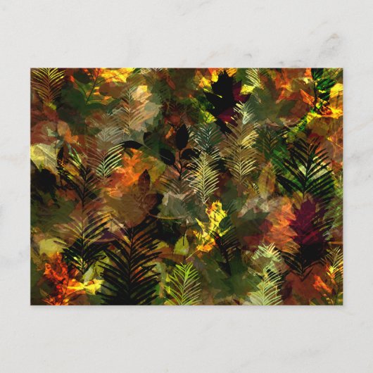 Briefkaart van Waterverf met alle bladeren (Voorkant)