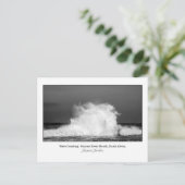 Briefkaart van Wave Crashing (Staand voorkant)