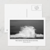 Briefkaart van Wave Crashing (Voorkant / Achterkant)