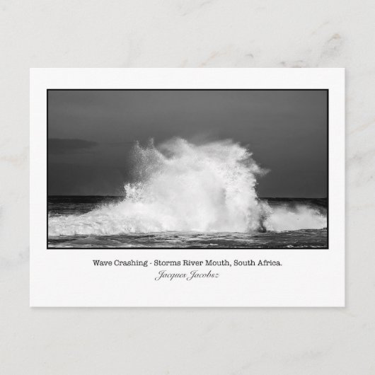 Briefkaart van Wave Crashing (Voorkant)