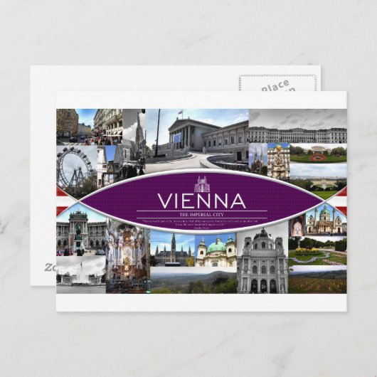 Briefkaart van Wenen (Voorkant / Achterkant)