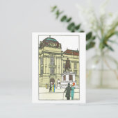Briefkaart van Wenen Josefsplatz (Staand voorkant)