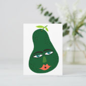 Briefkaart van Whimsical Avocado (Staand voorkant)