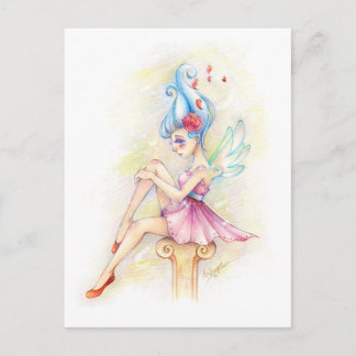 Briefkaart van whimsical Fairy Illustration
