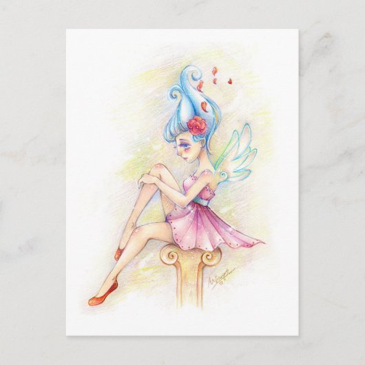 Briefkaart van whimsical Fairy Illustration (Voorkant)