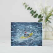 Briefkaart van Whitewater kayaking (Staand voorkant)