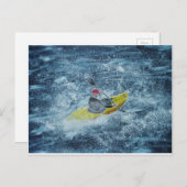 Briefkaart van Whitewater kayaking (Voorkant / Achterkant)