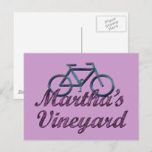 Briefkaart van wijnstokfietsen (Voorkant / Achterkant)