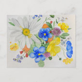 briefkaart van wilde bloemen (Voorkant)