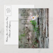 Briefkaart van wilde bloemen (Voorkant / Achterkant)