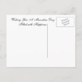 Briefkaart van wilde bloemen (Achterkant)