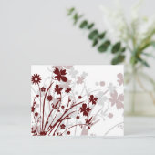 Briefkaart van wilde bloemen (Bourgogne) (Staand voorkant)