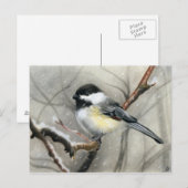 briefkaart van wintervogelkuikens (Voorkant / Achterkant)