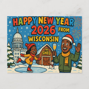 BRIEFKAART VAN WISCONSIN
