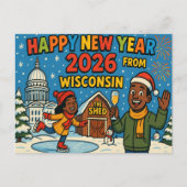 BRIEFKAART VAN WISCONSIN (Voorkant)