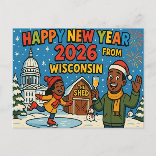 BRIEFKAART VAN WISCONSIN (Voorkant)