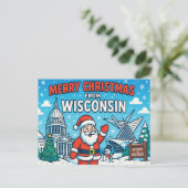 BRIEFKAART VAN WISCONSIN (Staand voorkant)