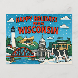 BRIEFKAART VAN WISCONSIN