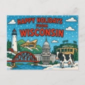 BRIEFKAART VAN WISCONSIN (Voorkant)