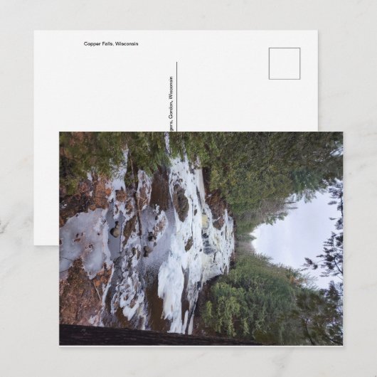 Briefkaart van Wisconsin - Copper Herfsten, Wiscon (Voorkant / Achterkant)