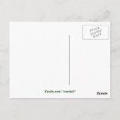 Briefkaart van witte en Paarse Tulpen (Achterkant)