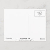 Briefkaart van witte koolmiet (Achterkant)