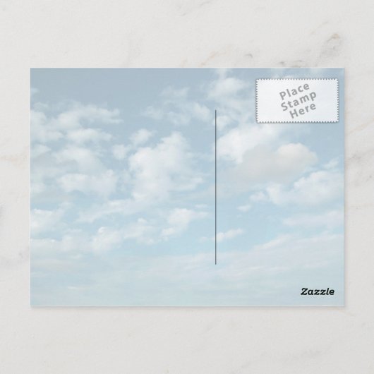 briefkaart van wolken (Achterkant)