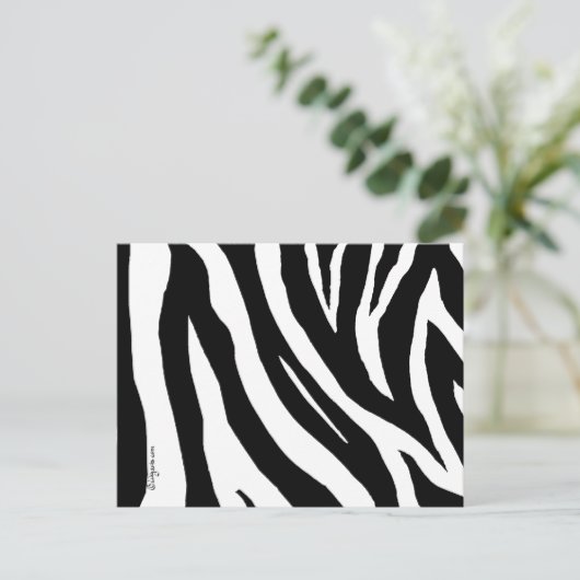 Briefkaart van wolzebrastripes (Staand voorkant)