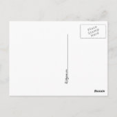 Briefkaart van wolzebrastripes (Achterkant)