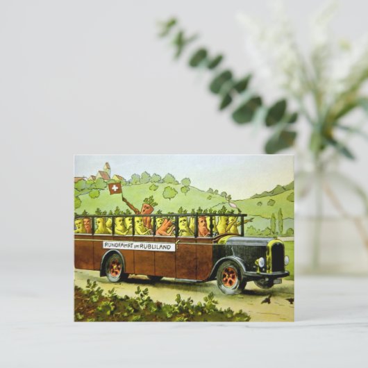 Briefkaart van wortelbus (Staand voorkant)