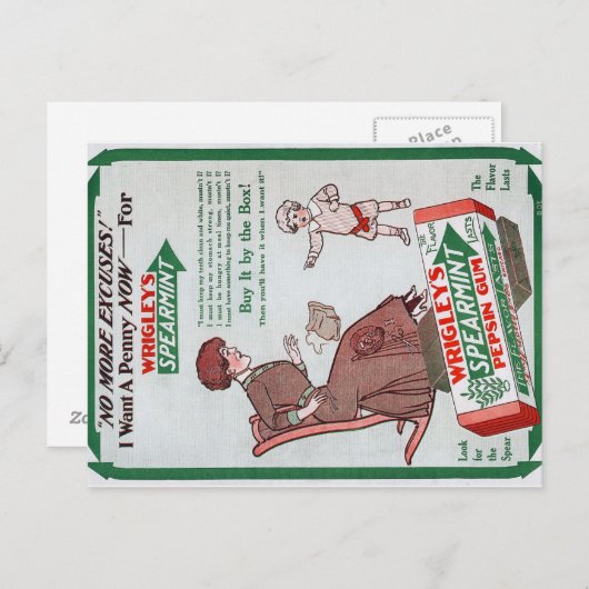 Briefkaart van  Wrigley (Voorkant / Achterkant)