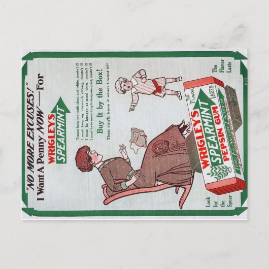 Briefkaart van Wrigley (Voorkant)