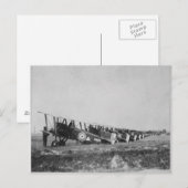 Briefkaart van WWI-vliegtuigen (Voorkant / Achterkant)
