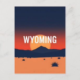  Briefkaart van Wyoming