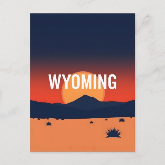  Briefkaart van Wyoming (Voorkant)