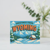 BRIEFKAART VAN WYOMING (Staand voorkant)
