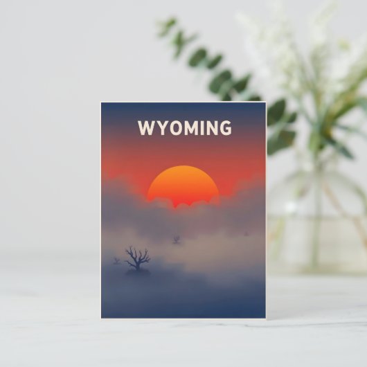Briefkaart van Wyoming (Staand voorkant)