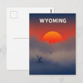  Briefkaart van Wyoming (Voorkant / Achterkant)