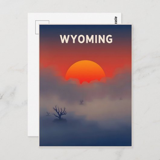  Briefkaart van Wyoming (Voorkant / Achterkant)