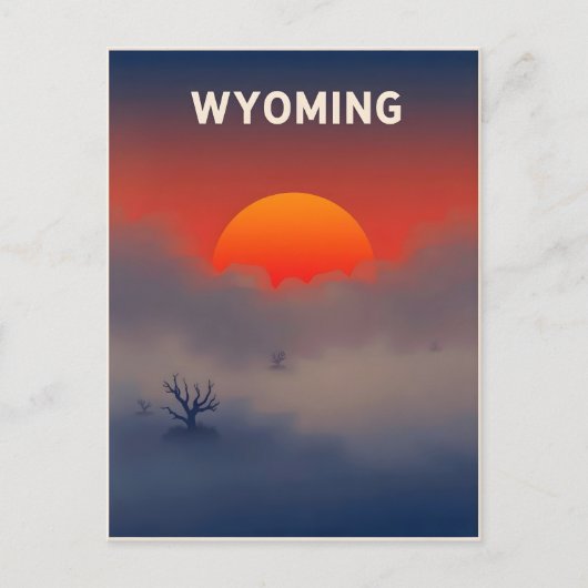  Briefkaart van Wyoming (Voorkant)