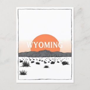 Briefkaart van Wyoming